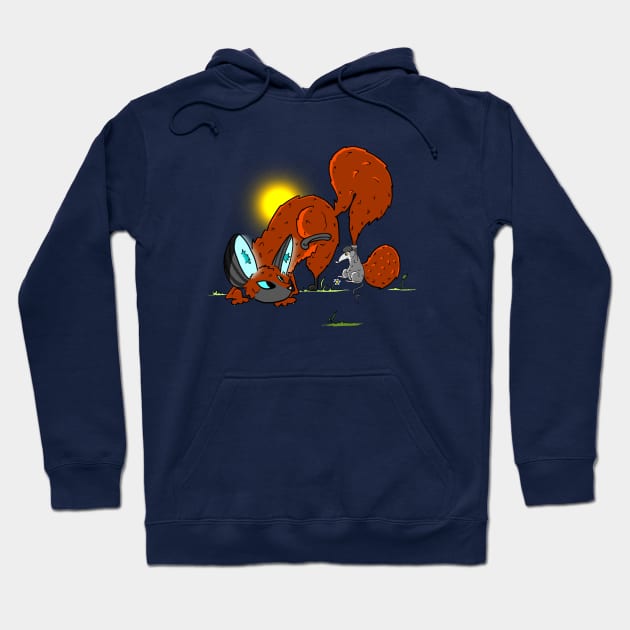 Red Fox and his Mouse Hoodie by Odd Creatures